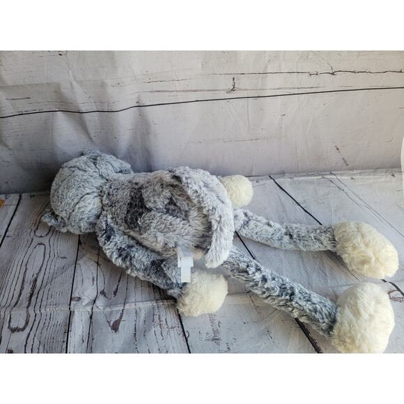 Cat Plush Gray Stuffed Animal Long Arms Legs 20 Inches - Picture 6 of 8